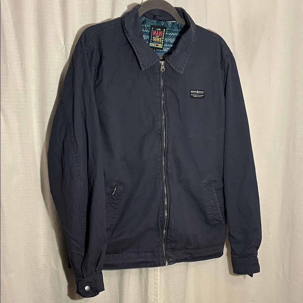Maui and Sons Dark Blue Lightweight Jacket